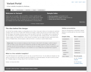 Variant Portal screenshot
