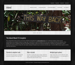 Screenshot of the Inland Wood HTML/CSS template