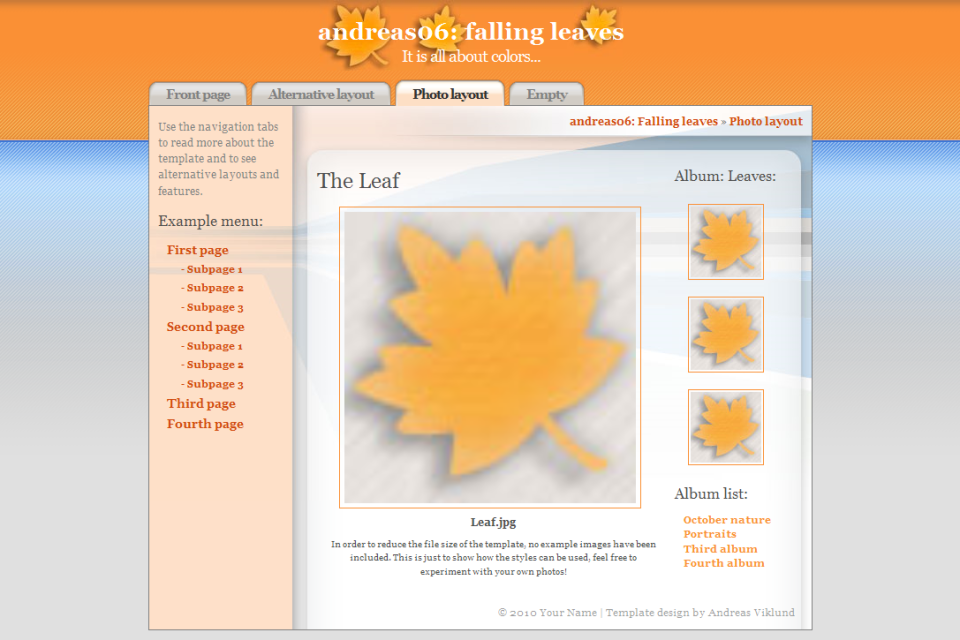 andreas06, alternative style for image galleries.