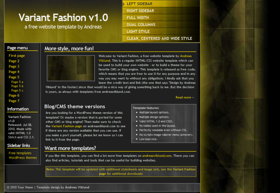 Variant Fashion, default style
