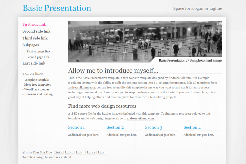 Basic Presentation, default style.