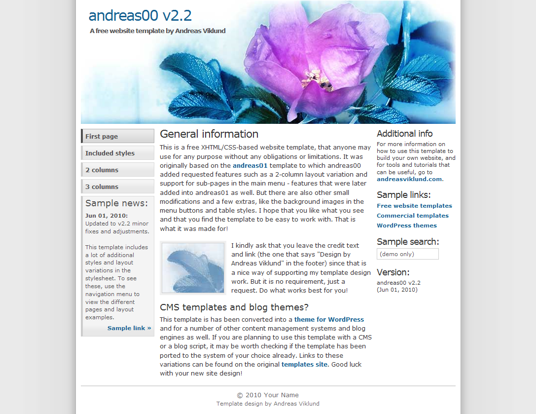 Web 2.0 html шаблон. Html CSS Template Flowers. No such column