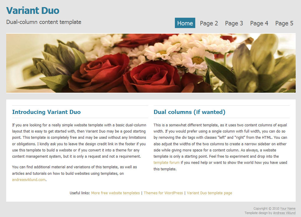 Tutorial: Building your first website using a free website template ...