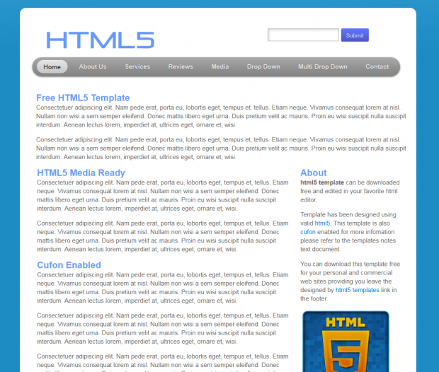 From the forum: Free html5 template | andreasviklund.com